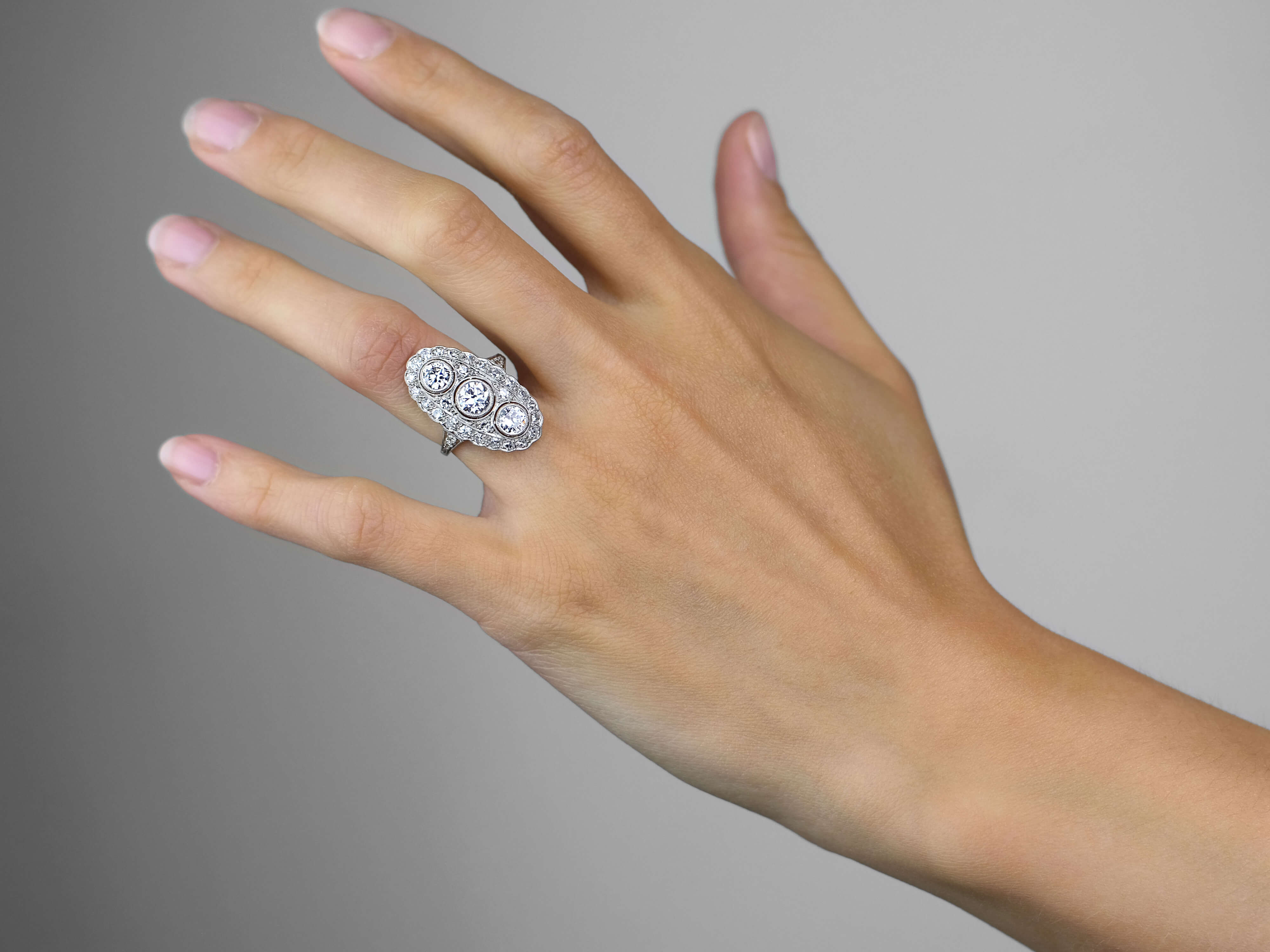 large oval diamond rings