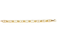 Edwardian 18ct Gold, Diamond & Natural Split Pearl Bracelet