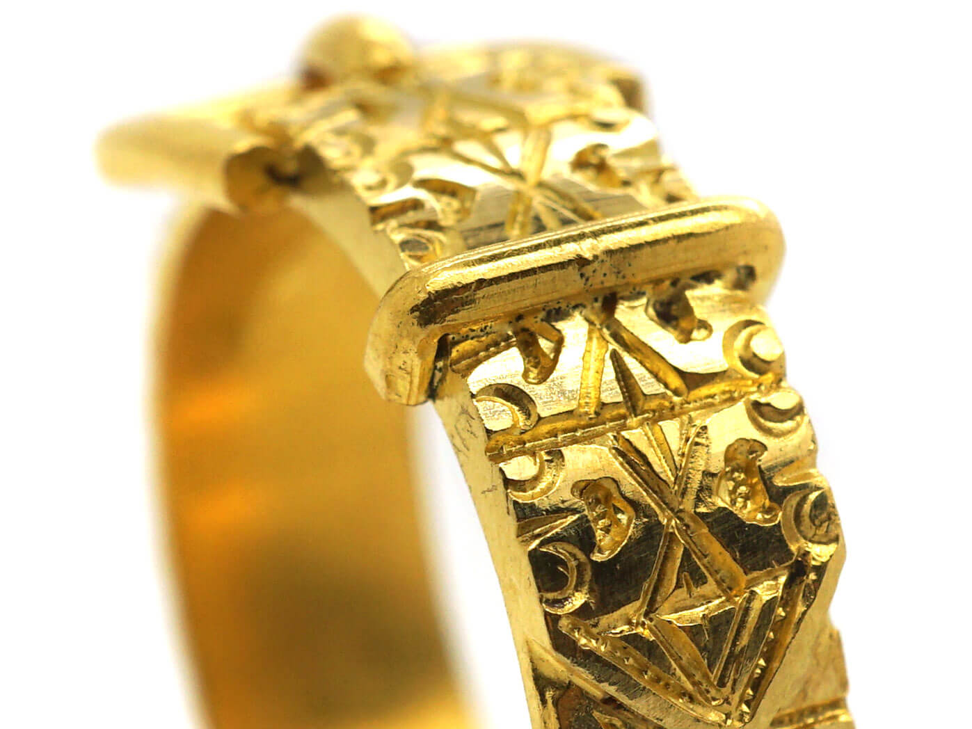 Victorian 18ct Gold Buckle Ring (956M) The Antique Jewellery Company