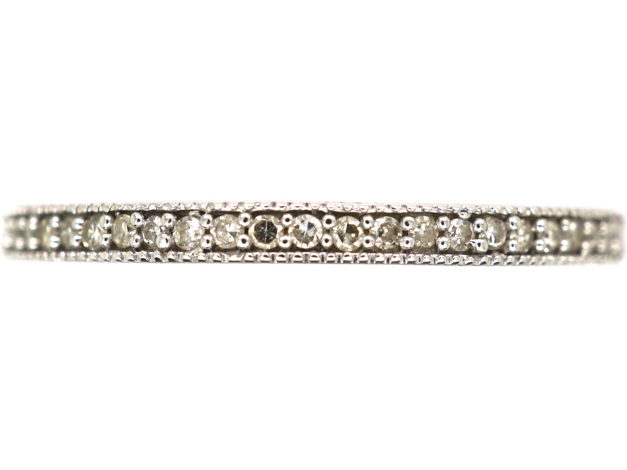 18ct White Gold & Diamond Narrow Eternity Ring (363N) | The Antique ...