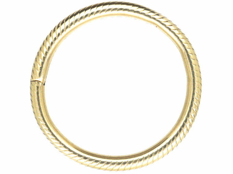 Georgian 15ct Gold Split Ring Band