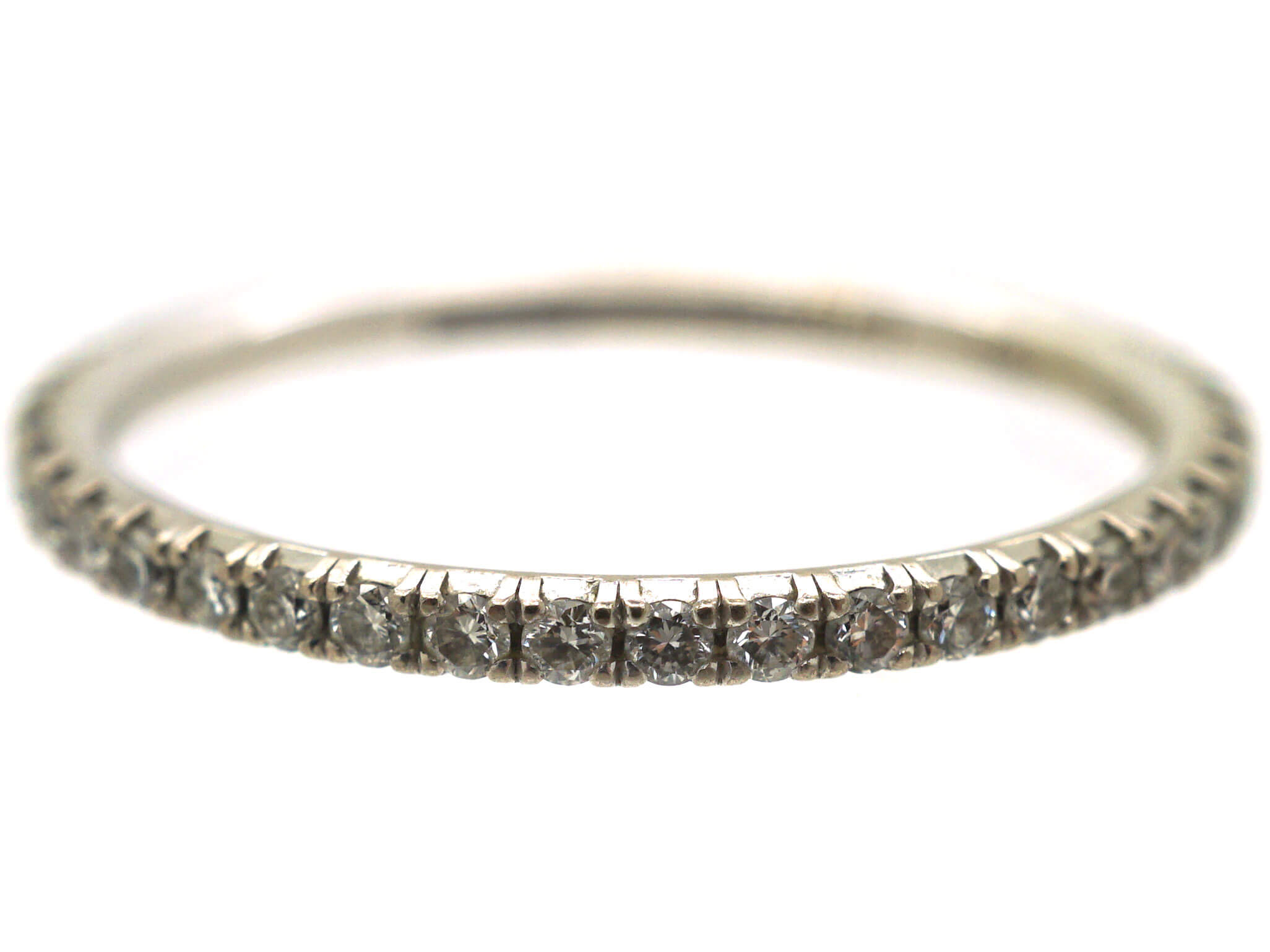 18ct White Gold & Diamond Eternity Ring by De Beers (359N) | The