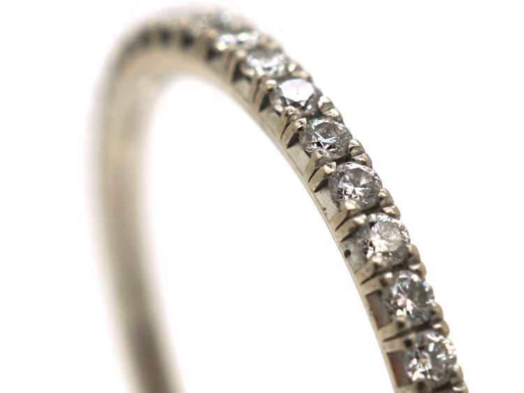 18ct White Gold & Diamond Eternity Ring by De Beers