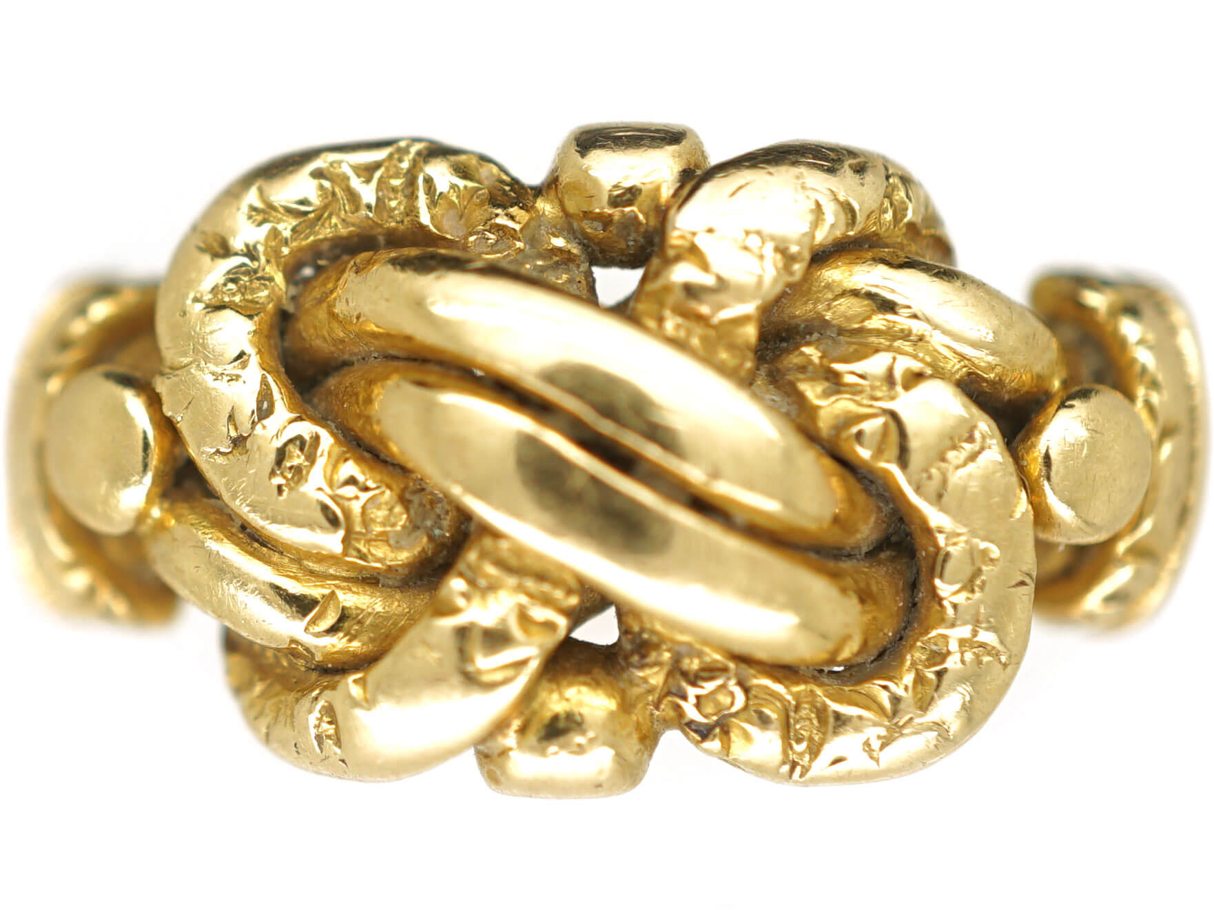 antique gold knot ring