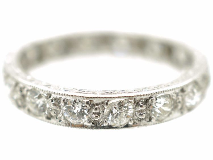 Art Deco Platinum & Diamond Eternity Ring
