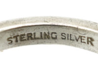 Art Deco Silver & Marcasite Eternity Ring