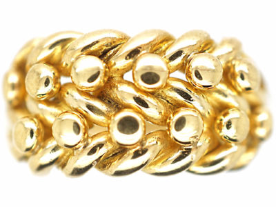 Edwardian 18ct Gold Knot Ring