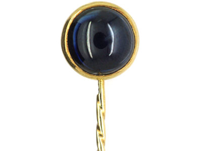 Russian Cabochon Sapphire Tie Pin