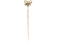 9ct Gold & Opal Bow Tie Pin