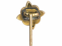 Victorian 15ct Gold & Rose Diamond Shaped Edge Tie Pin