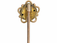 Victorian 9ct Gold & Rose Diamond Round Tie Pin