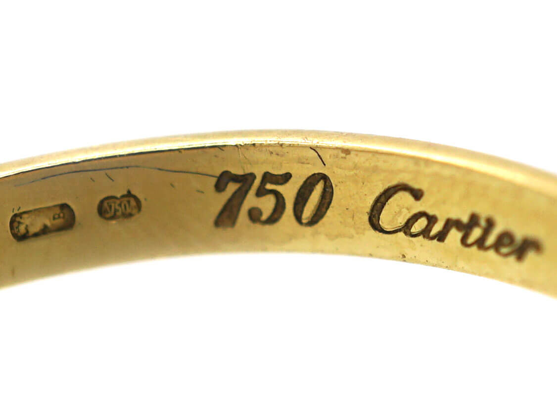 Cartier 18ct Gold Wedding Band 424N The Antique Jewellery Company   DSC02396 