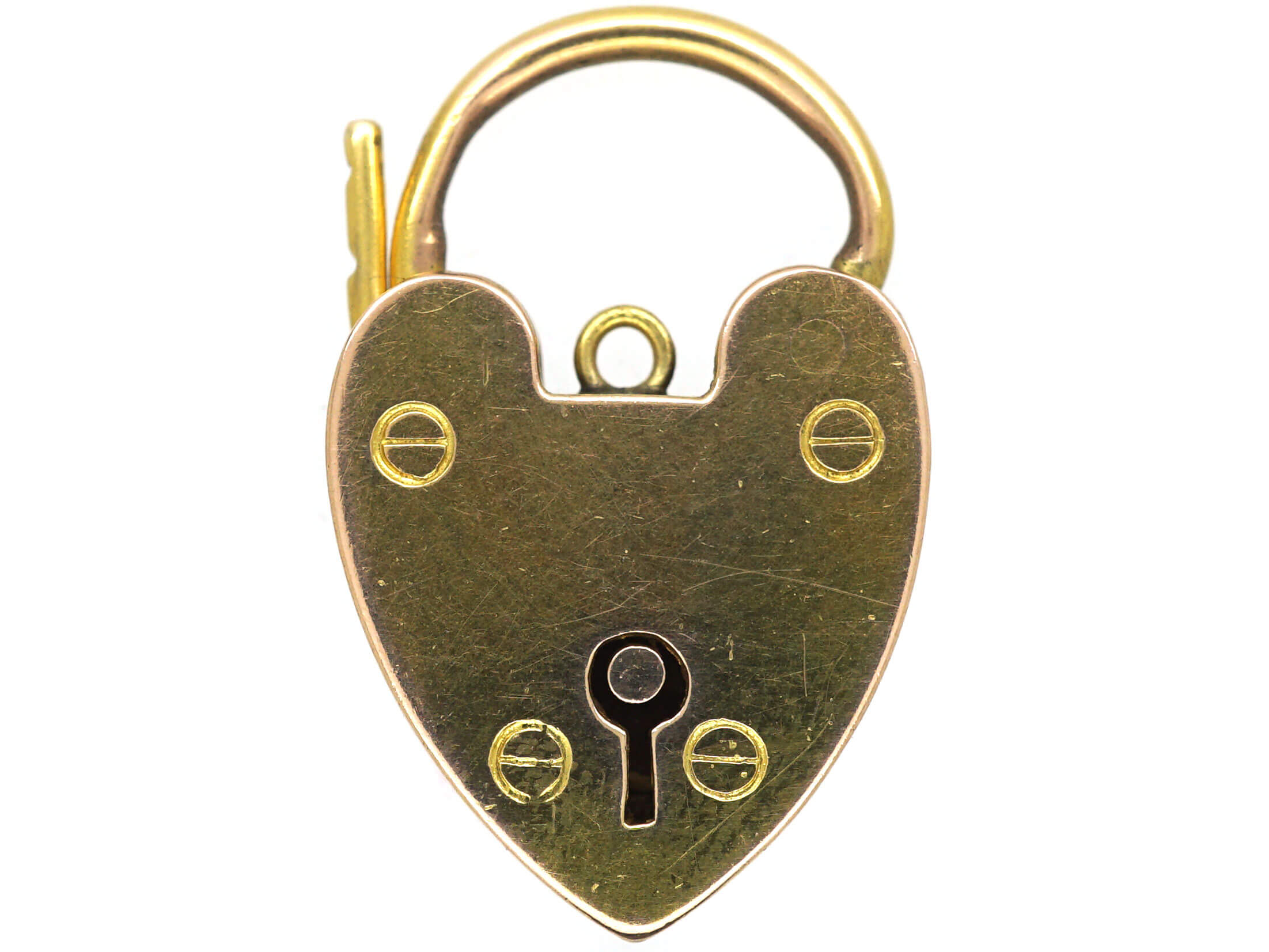 Edwardian 9ct Gold Padlock (452N) | The Antique Jewellery Company