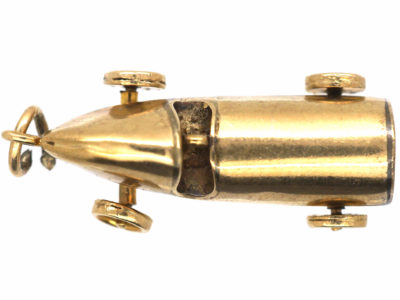 9ct Gold Vintage Racing Car Charm