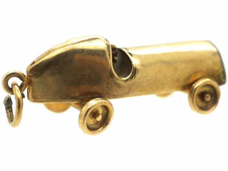 9ct Gold Vintage Racing Car Charm