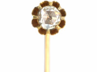 Victorian 18ct Gold & Rose Diamond Tie Pin