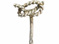 Silver Lovers Knot Tie Pin