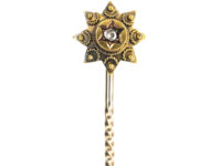 Victorian 15ct gold & Rose Diamond Tie Pin