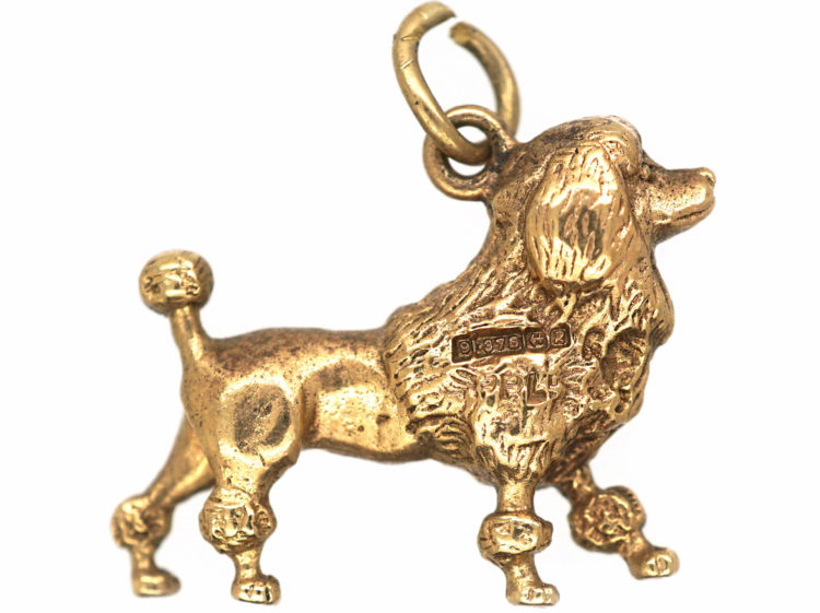 9ct Gold French Poodle Charm