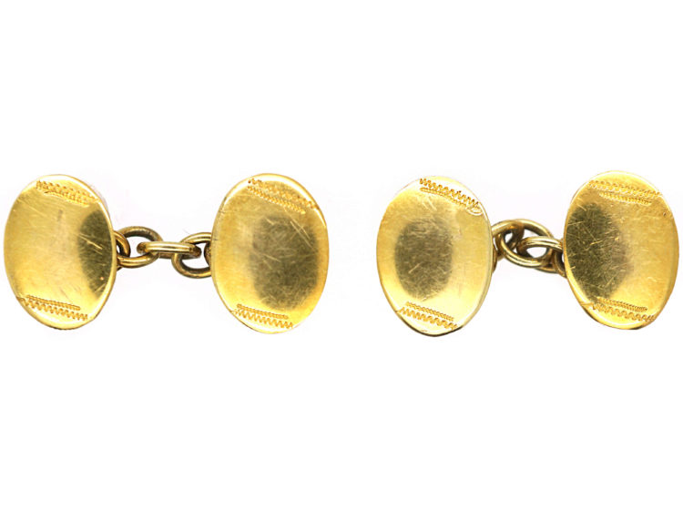 Victorian Small Child's 18ct Gold Cufflinks