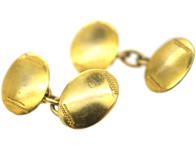 Victorian Small Child's 18ct Gold Cufflinks