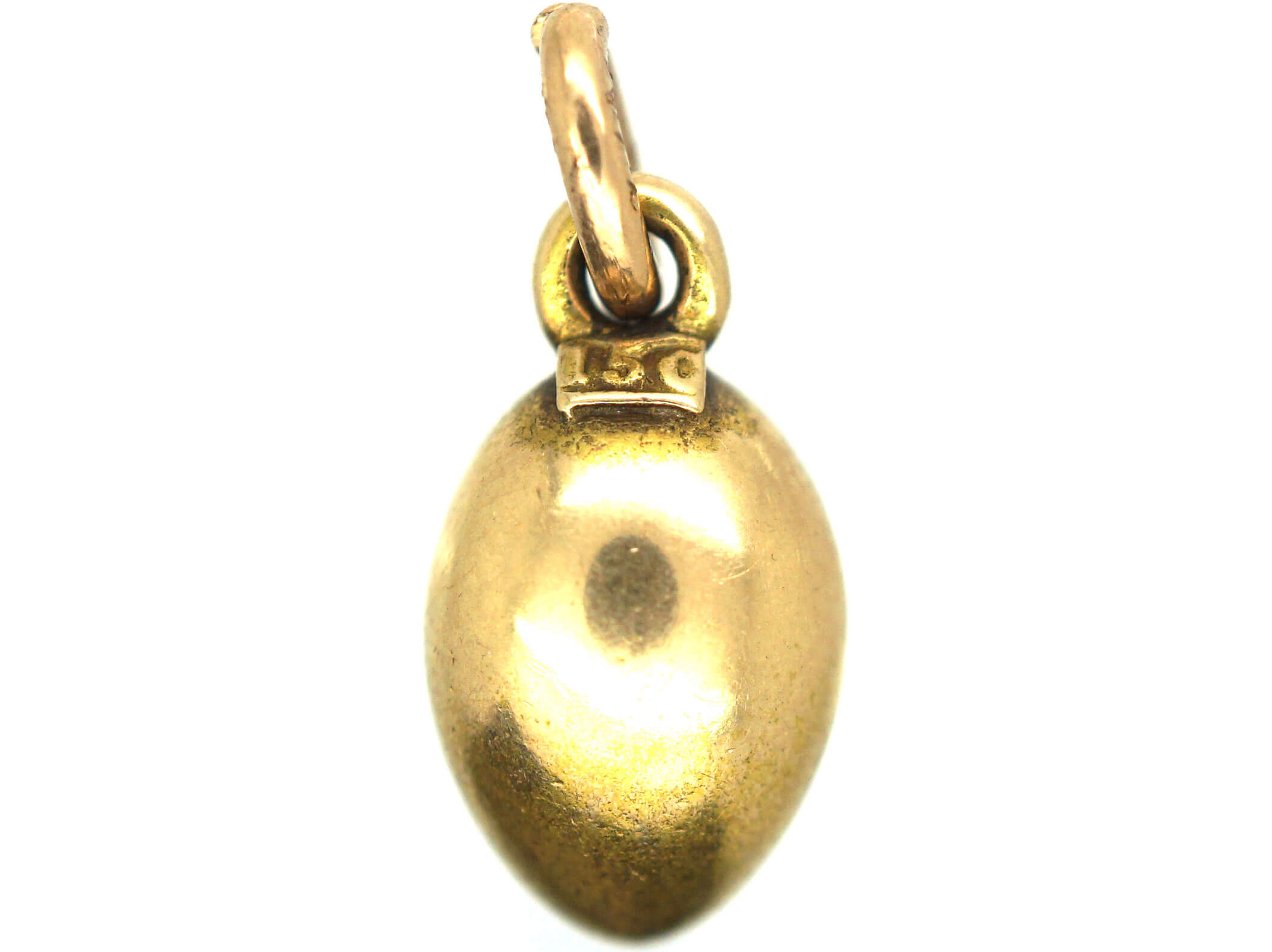 Edwardian 15ct Gold Egg Pendant (270L) The Antique Jewellery Company