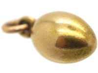 Edwardian 15ct Gold Egg Pendant
