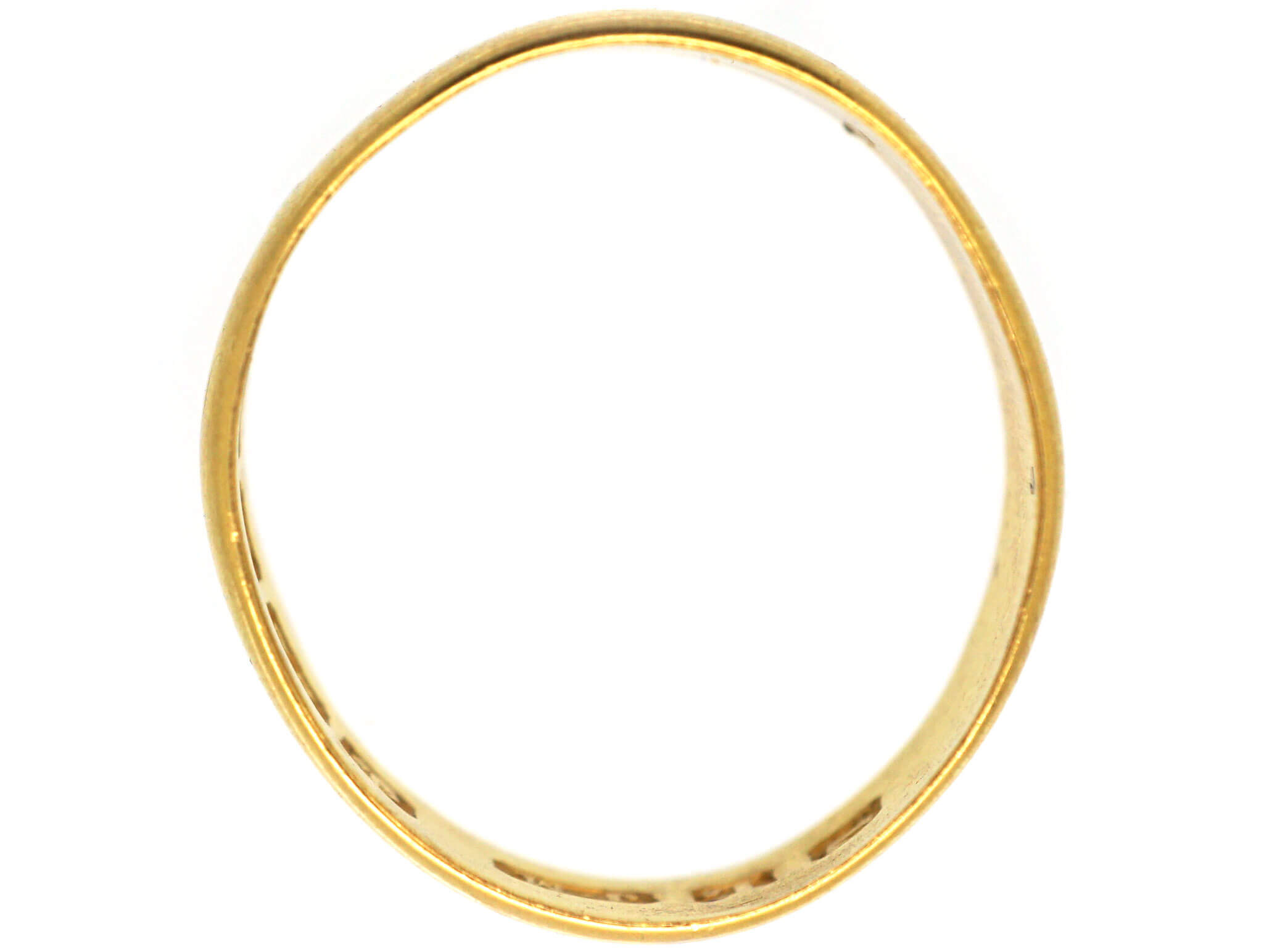 Edwardian 22ct Gold Wide Wedding Band (790M) | The Antique Jewellery ...