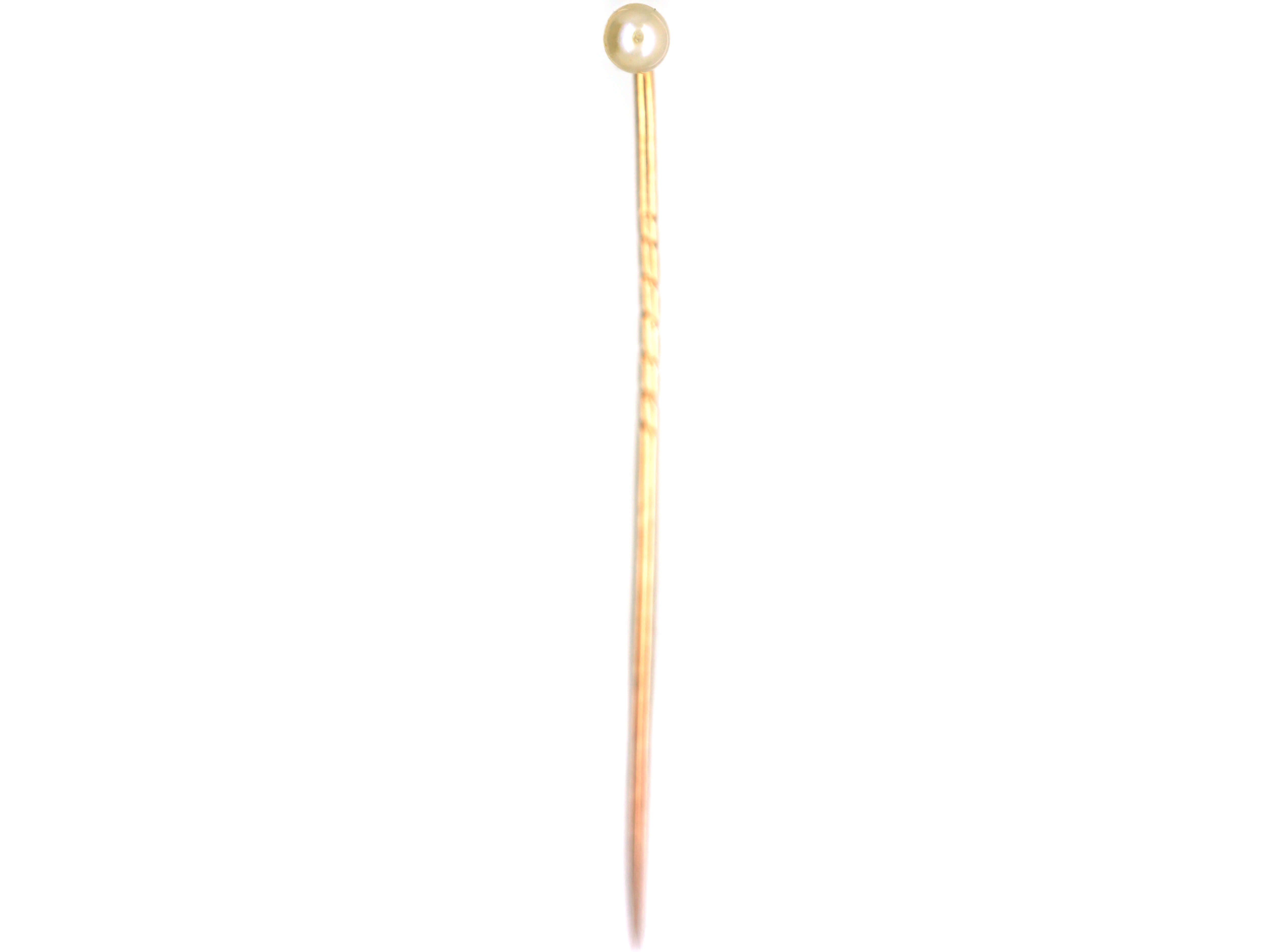 Edwardian Natural Pearl Tie Pin (42/G) | The Antique Jewellery Company