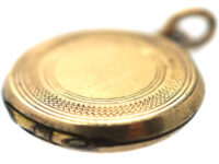 Edwardian Round 9ct Gold Plated Locket