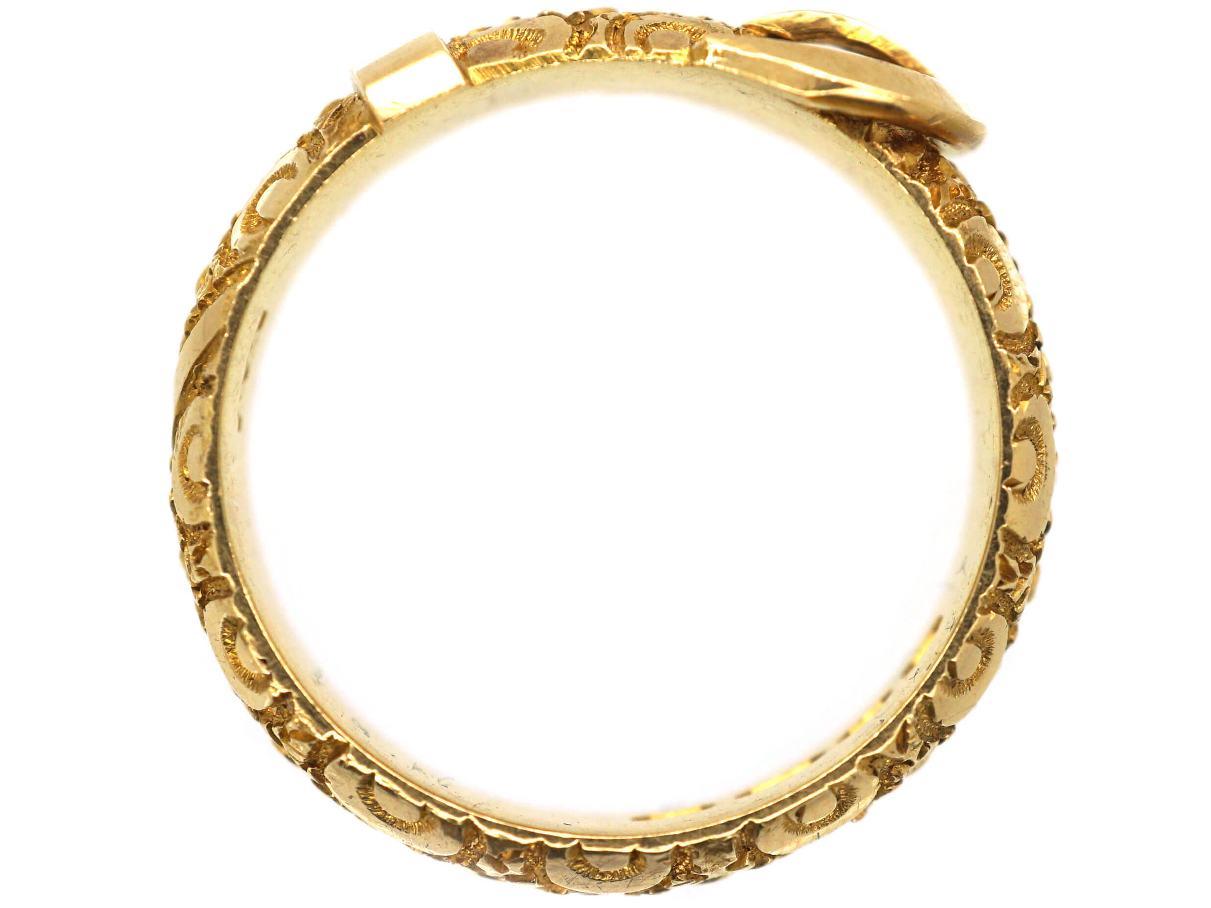 Victorian 18ct Gold Buckle Ring (470N) The Antique Jewellery Company