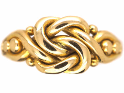 Edwardian 18ct Gold Knot Ring