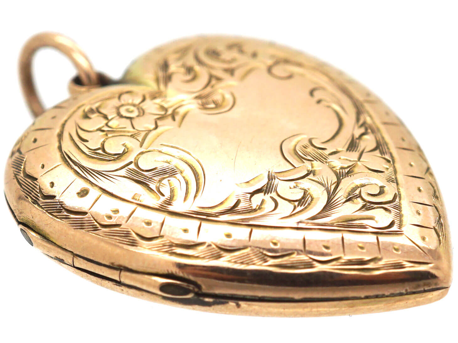 Edwardian 9ct Gold Back & Front Heart Shaped Locket (506N) | The ...