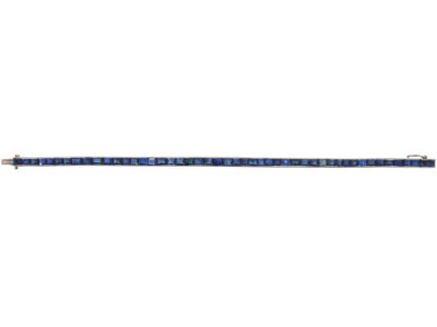 French Art Deco 18ct White Gold, Sapphire Line Bracelet