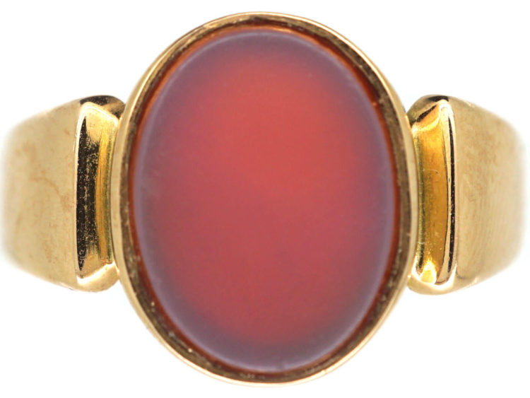 Victorian 12ct Gold & Carnelian Signet Ring