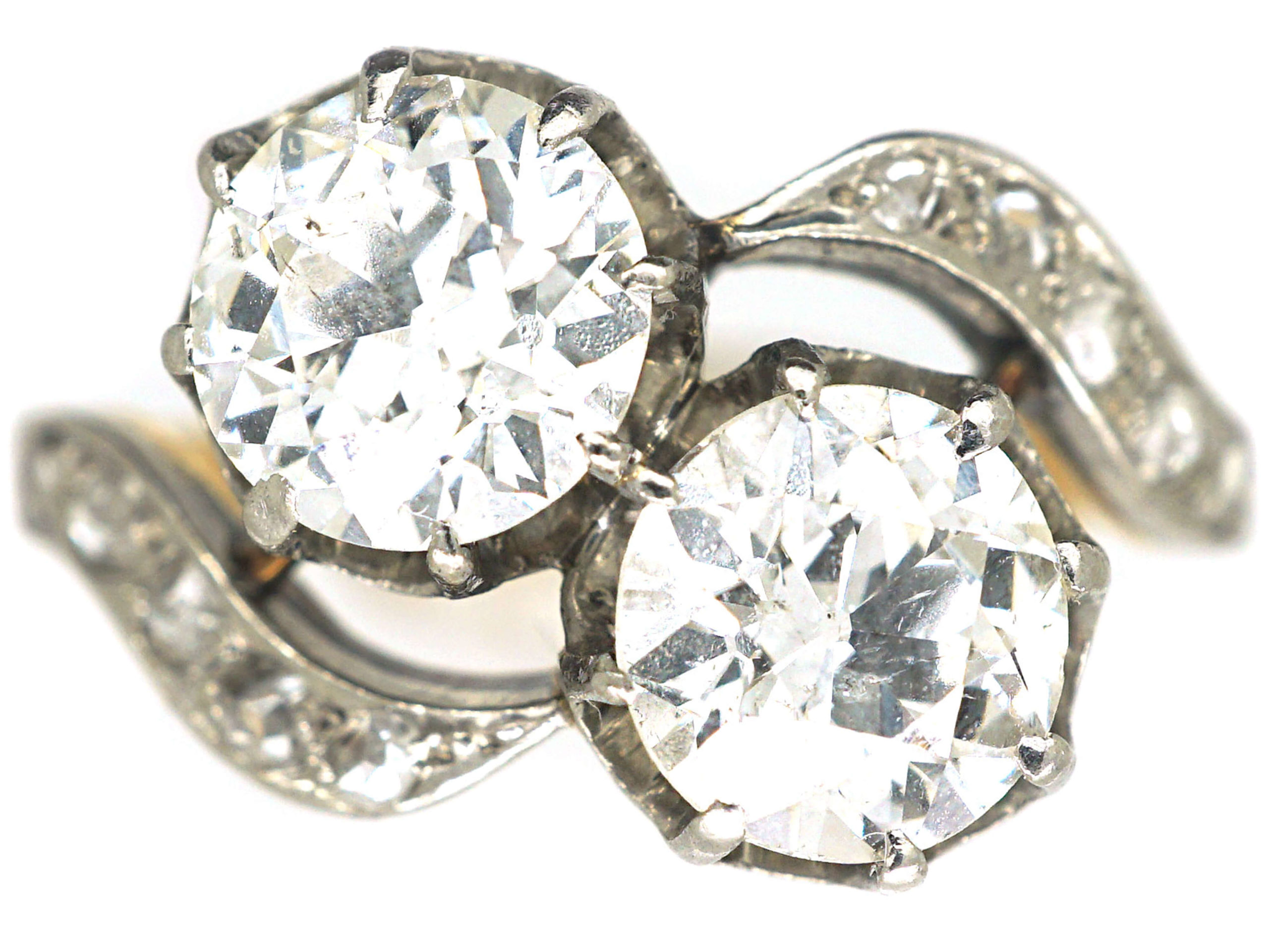 Frederic Sage Round Black Diamond Twist Engagement Ring | Kranich's Inc
