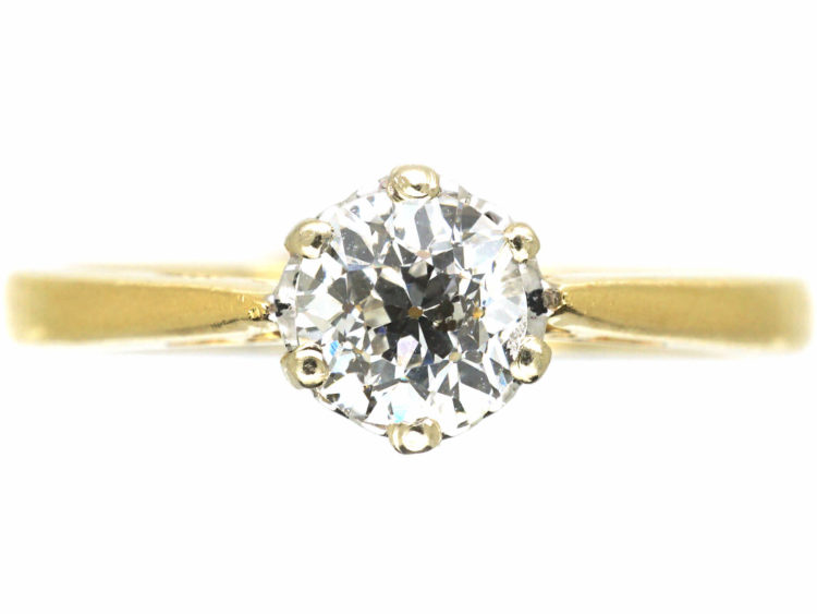 18ct Gold & Half Carat Diamond Solitaire Ring