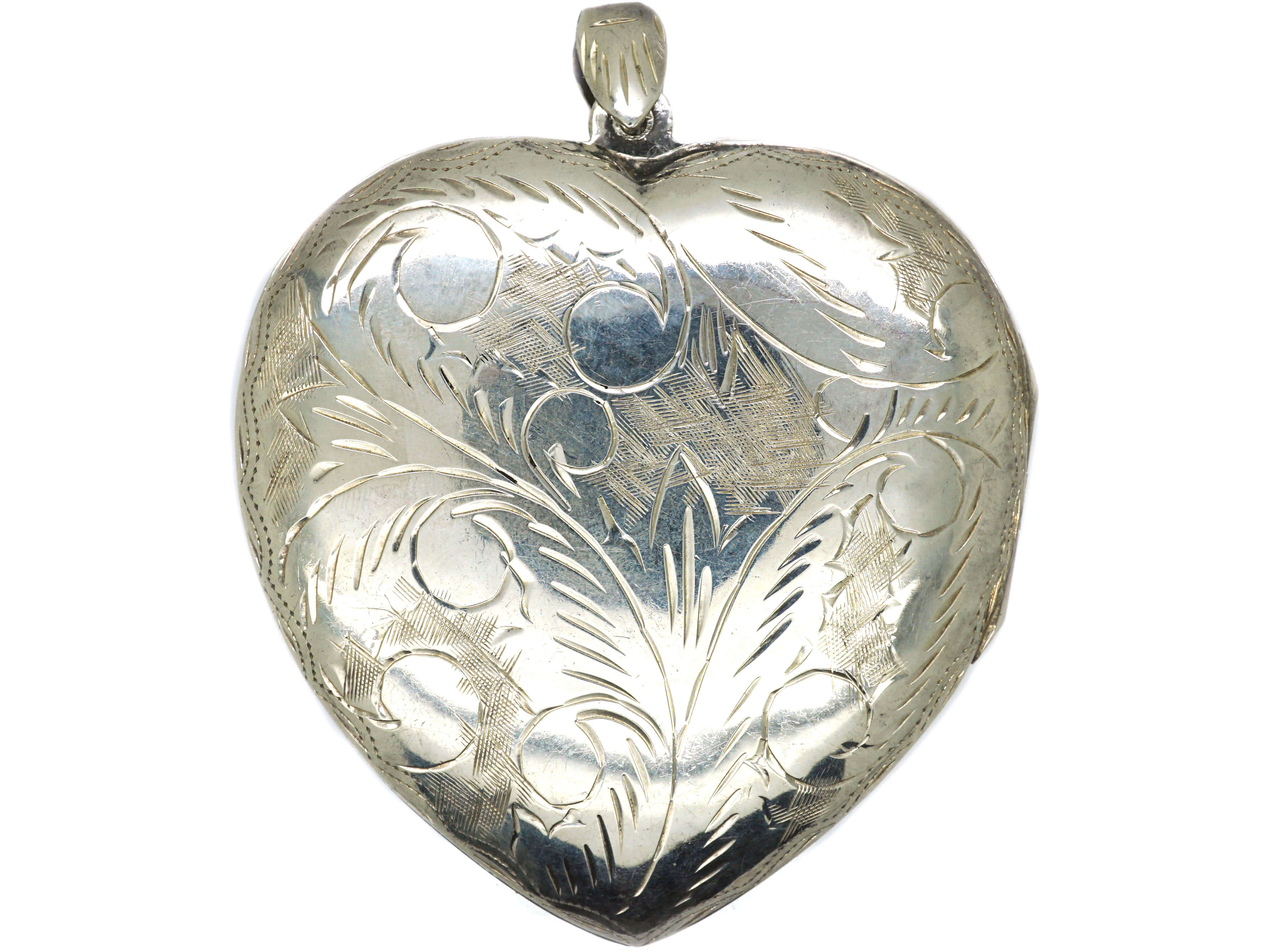 A large heart shaped locket