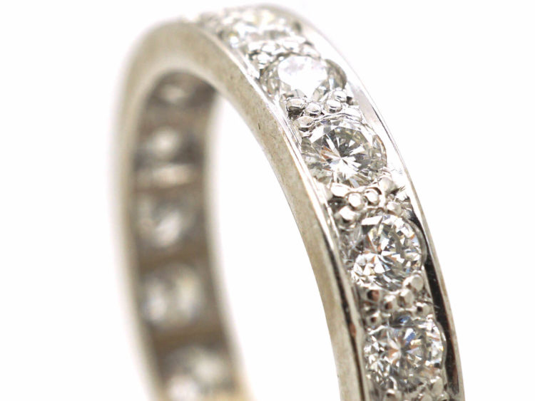 18ct White Gold & Diamond Eternity Ring