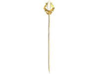 Art Nouveau 14ct Gold & Mississippi Pearl Tie Pin