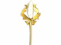 Art Nouveau 14ct Gold & Mississippi Pearl Tie Pin