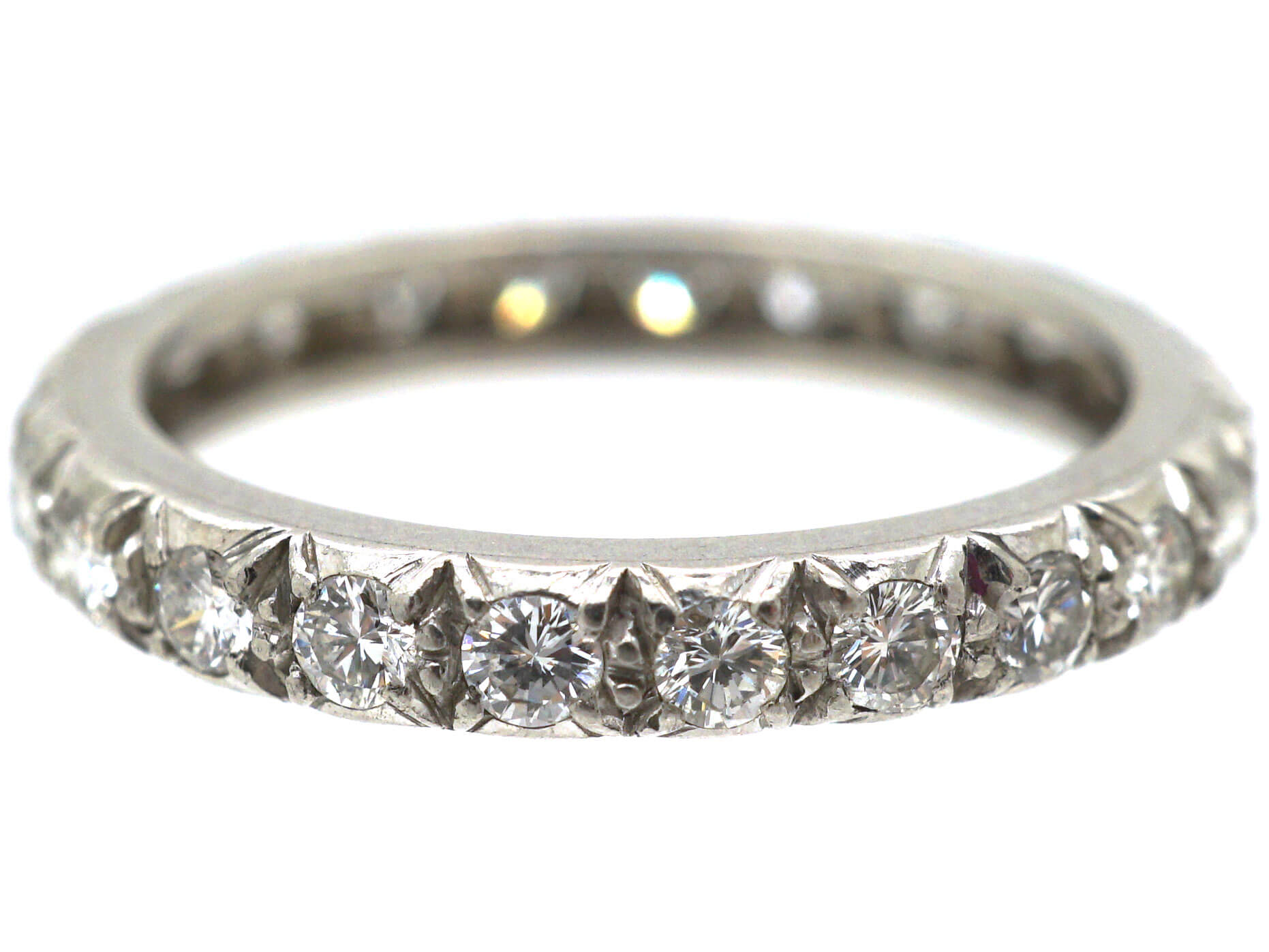 Art Deco Platinum & Diamond Eternity Ring (583N) | The Antique