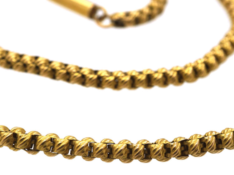 Victorian 15ct Gold Ornate Links Chain