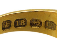 Victorian 18ct Gold, Diamond & Natural Split Pearl Ring
