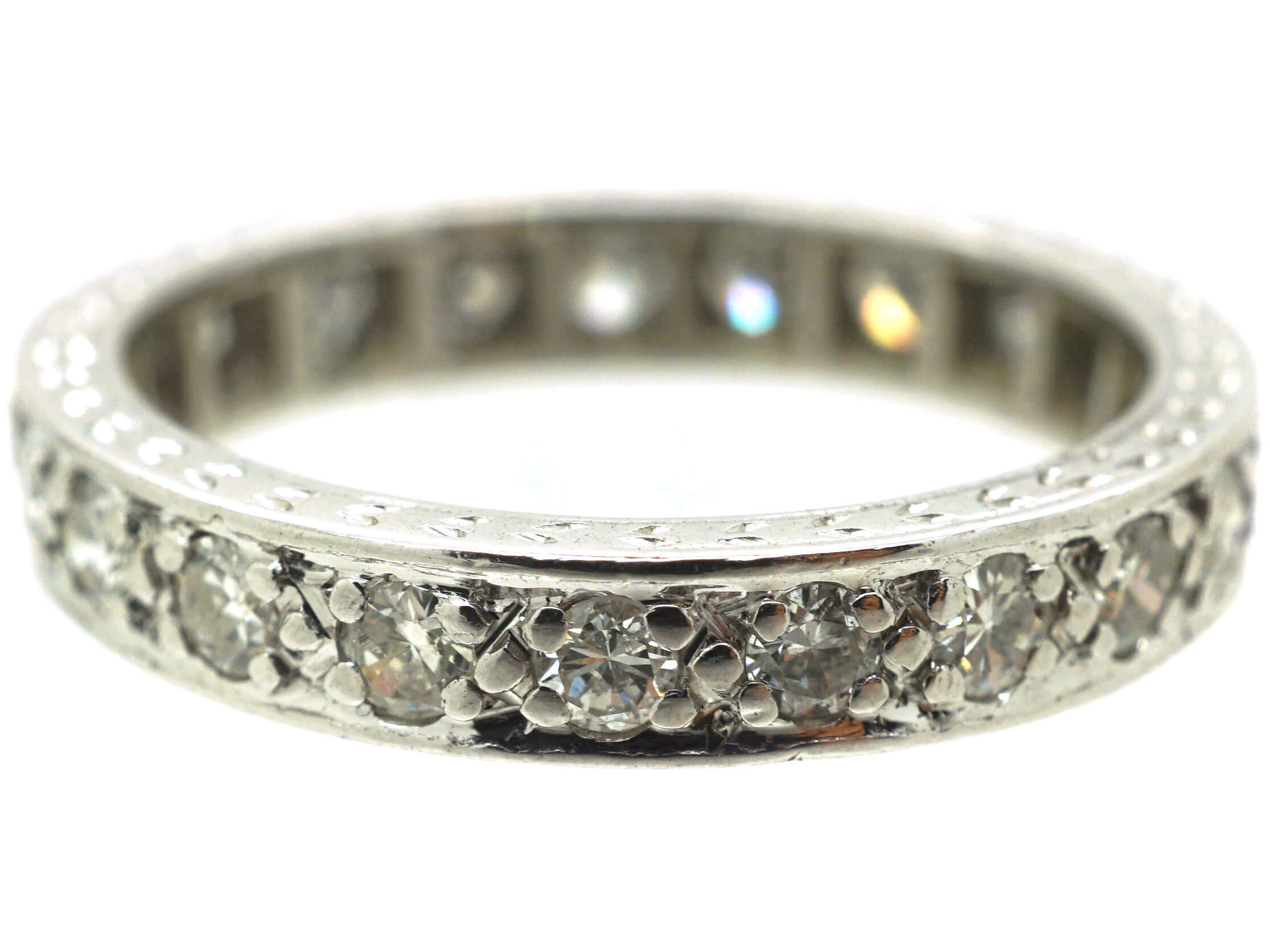 Art Deco Platinum & Diamond Eternity Ring (556N) | The Antique