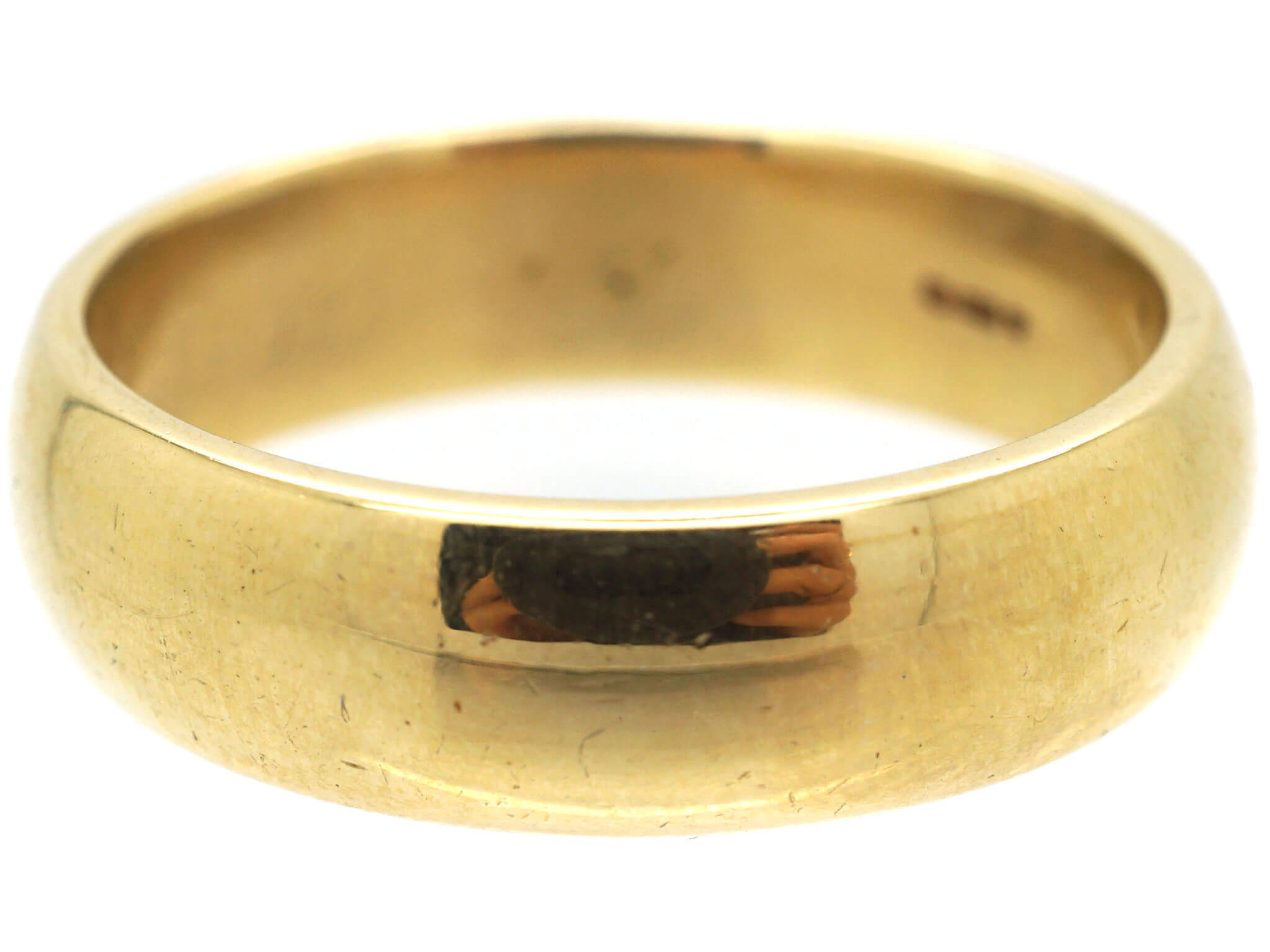 9ct Gold Man's Wide Wedding Band (145M) | The Antique Jewellery Company