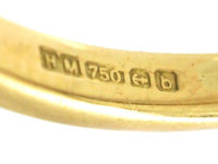 18ct Gold Three Stone Sapphire & Diamond Ring