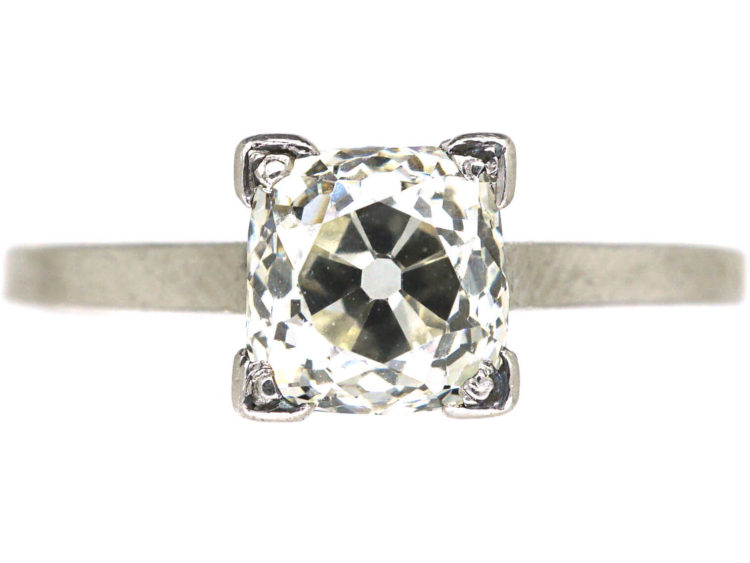 Art Deco Platinum& Diamond Solitaire Ring