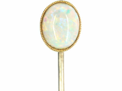 Edwardian 15ct Gold & Opal Tie Pin