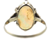 Art Deco 18ct White Gold & Opal Ring